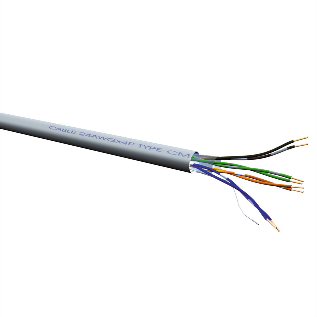 plaag vredig uitlaat VALUE UTP Cable Cat.5e (Class D), Solid Wire, AWG24, grey, 300 m - SECOMP  International AG