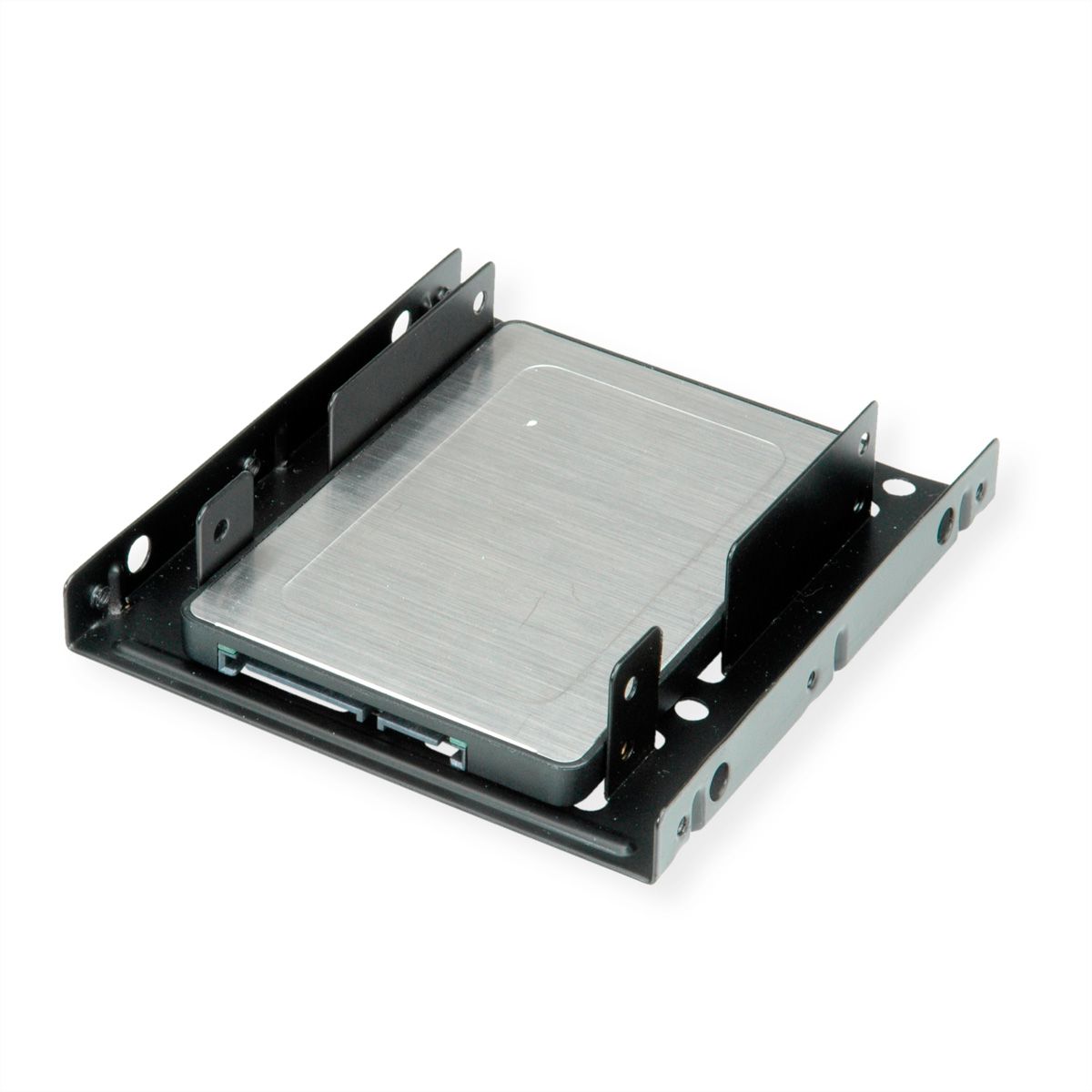 Hdd Ssd Mounting Adapter 3 5 Inch Frame For 2x 2 5 Inch Hdd Ssd Metal Black Secomp International Ag