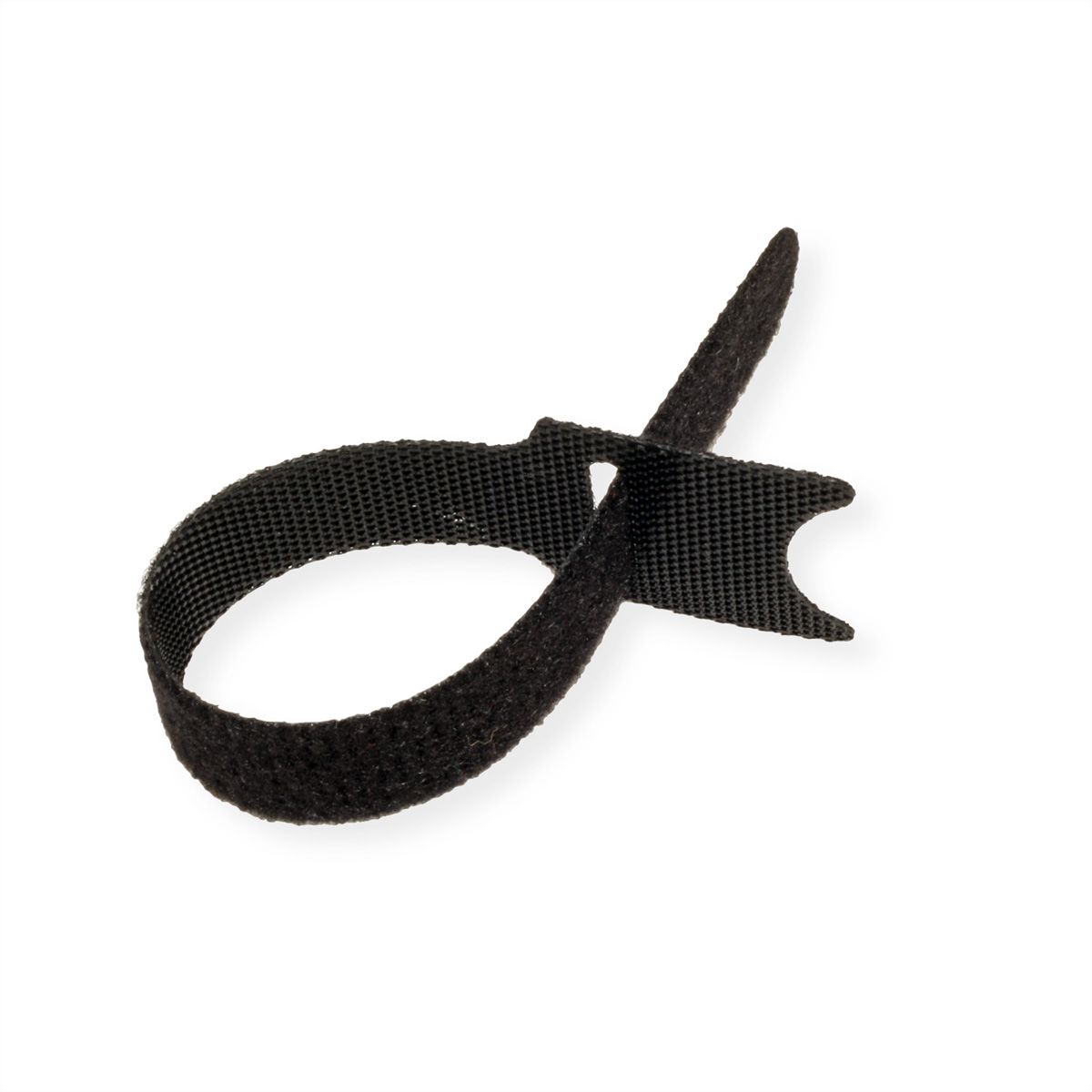 VALUE Strap Cable Binder with Flap, black, 15 cm, 20 pieces/set ...