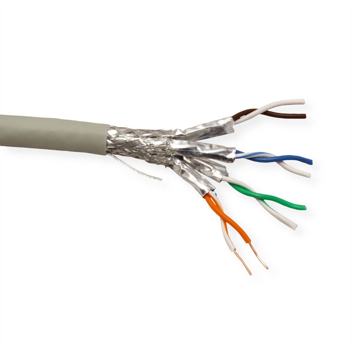 Sluiting Vechter Makkelijk in de omgang ROLINE S/FTP Cable Cat.6A (Class EA), LSOH, Solid Wire, 300 m - SECOMP  International AG