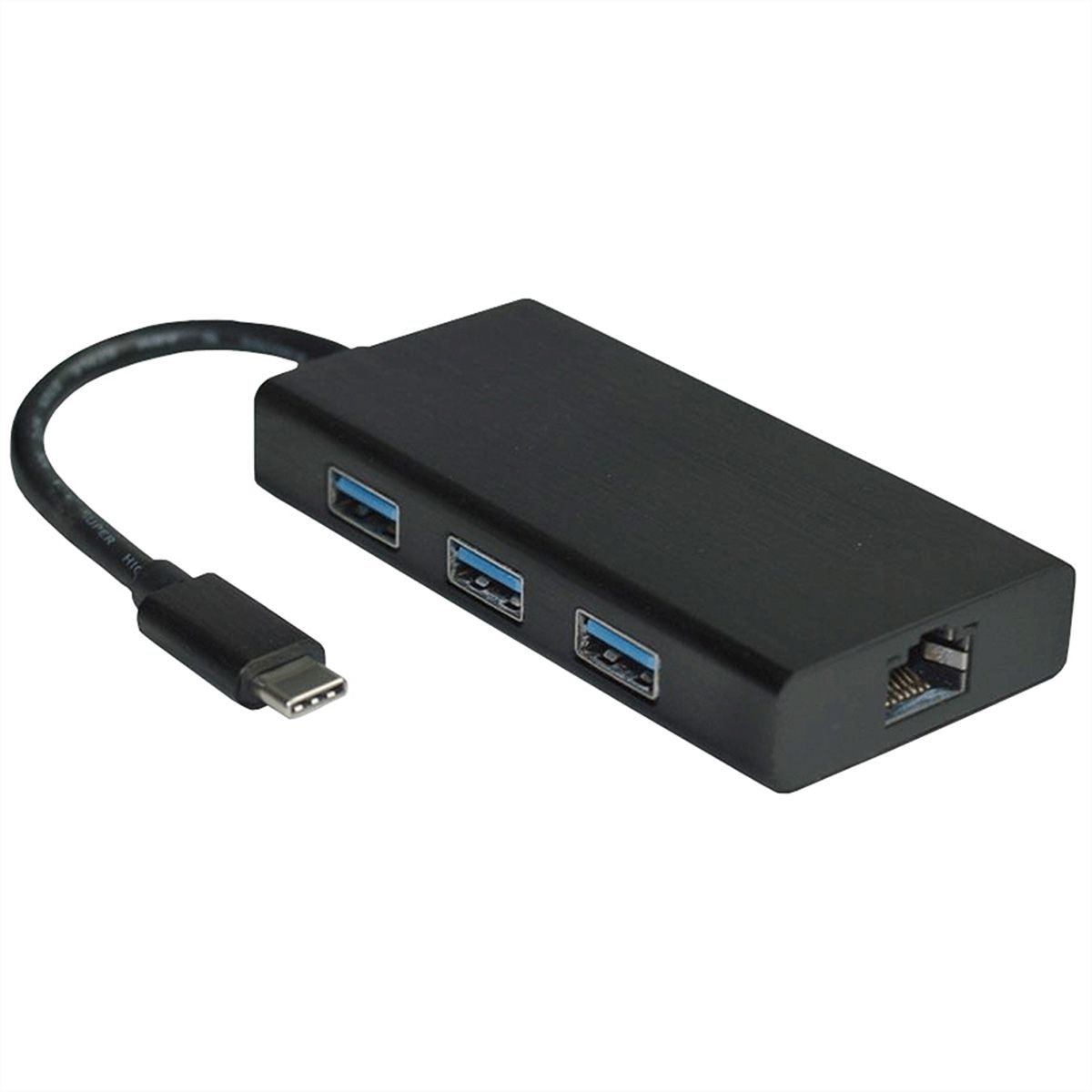 VALUE USB 3.2 Gen 1 Type C to Gigabit Ethernet Converter + Hub 3x USB 3