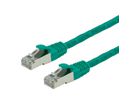 VALUE S/FTP Patch Cord Cat.6 (Class E), halogen-free, green, 1 m