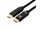 VALUE Cable USB 2.0, C–C, M/M, 100W, with Emark, black, 2 m