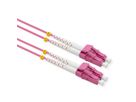 VALUE  FO Jumper Cable 50/125µm OM4, LC/LC, Low-Loss-Connector, violet, 15 m