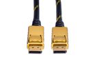 ROLINE GOLD DisplayPort Cable, DP-DP, M/M, 7.5 m