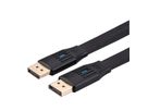 VALUE Flat DisplayPort Cable, v1.4, DP-DP, M/M, black, 5 m