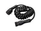 ROLINE EV Charging Cable Assembly Type2, 3-Phase, 480VAC (3P+N+E), 16 A, 11 kW, spiral, 3 m