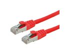 VALUE S/FTP Patch Cord Cat.6 (Class E), halogen-free, red, 10 m