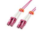 VALUE  FO Jumper Cable 50/125µm OM4, LC/LC, Low-Loss-Connector, violet, 10 m