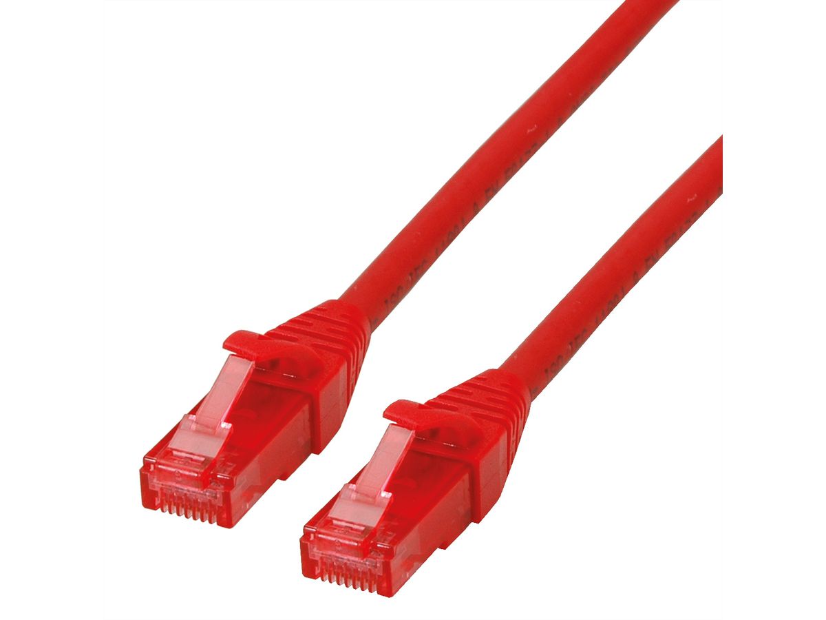 ROLINE UTP Cable Cat.6 Component Level, LSOH, red, 0.3 m