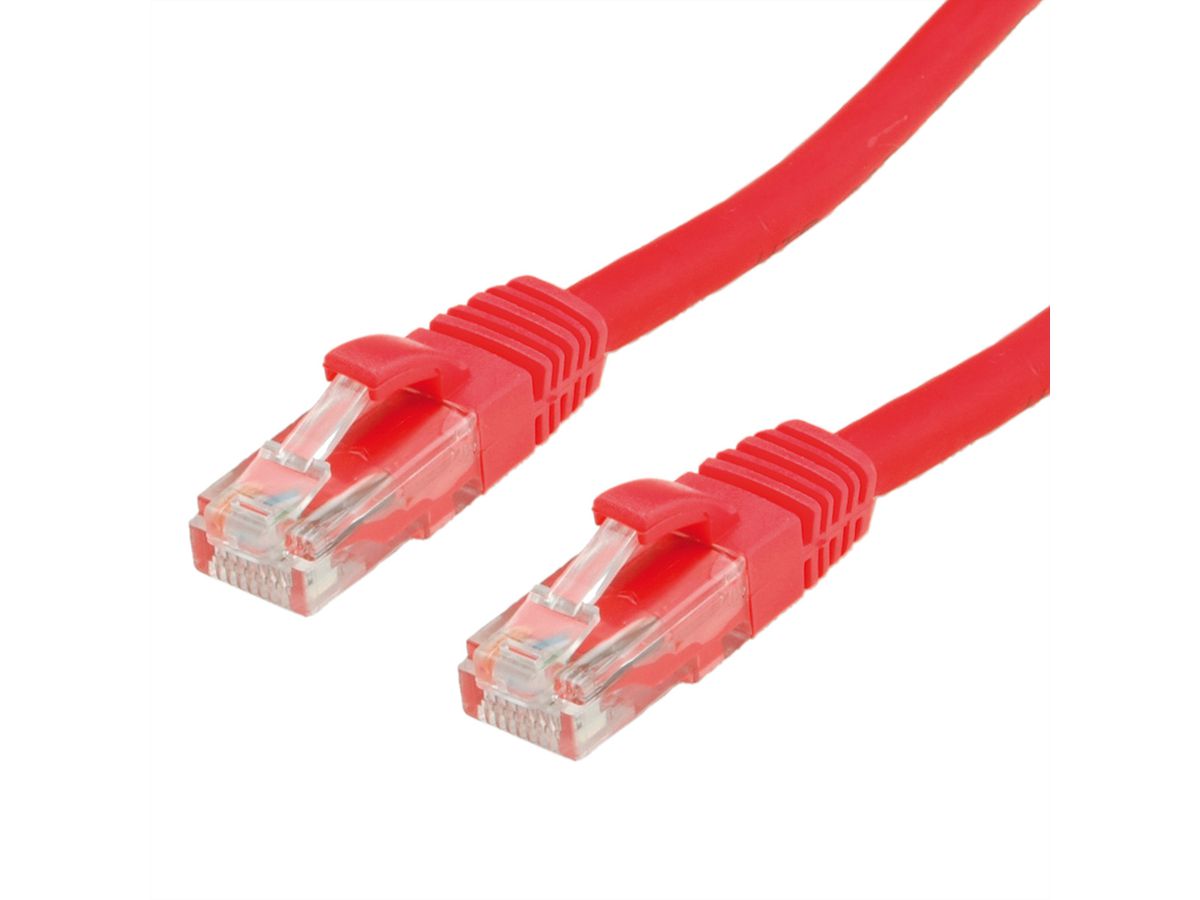 VALUE UTP Cable Cat.6 (Class E), halogen-free, red, 10 m