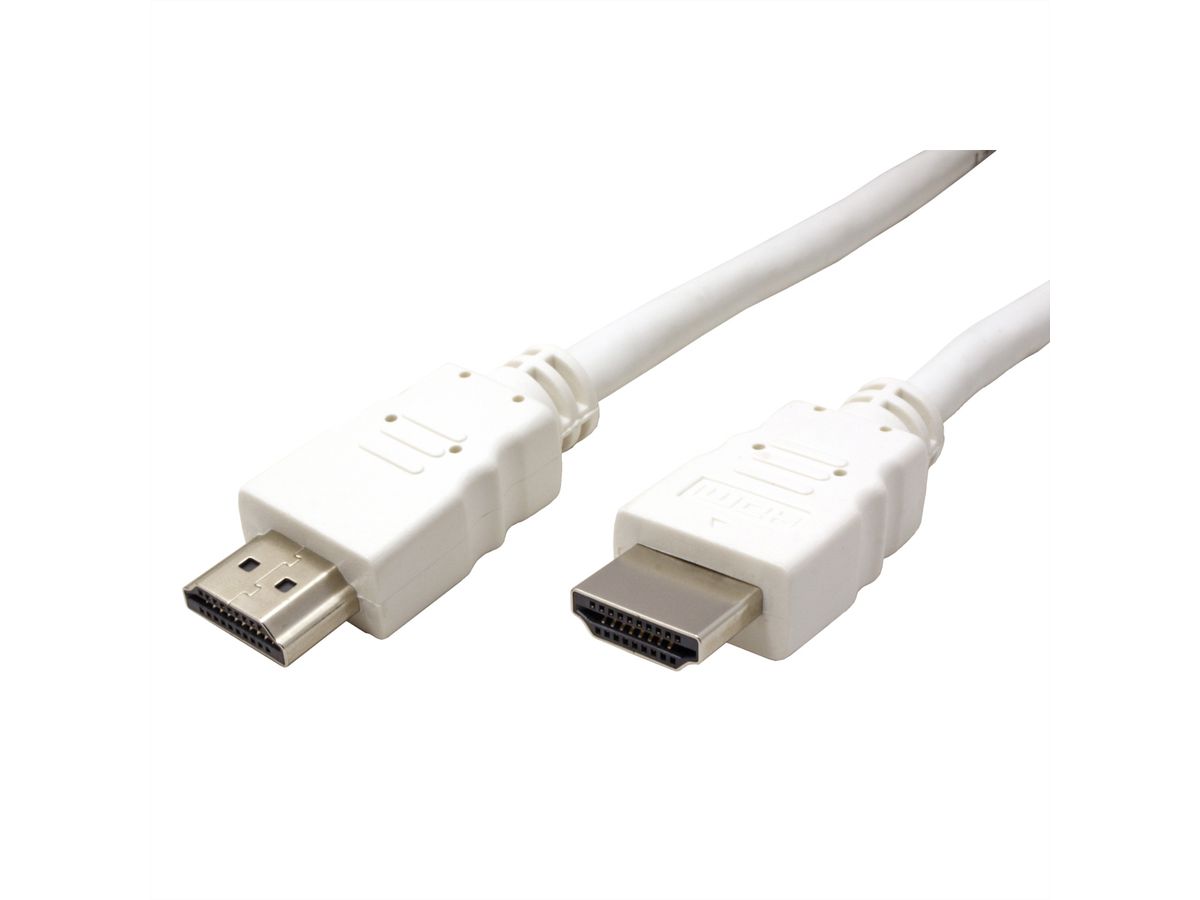 VALUE HDMI High Speed Cable + Ethernet, M/M, white, 5 m