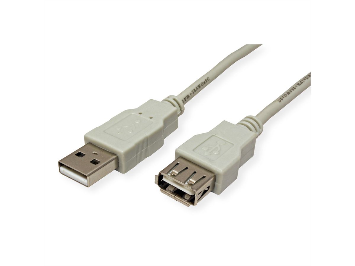 USB 2.0 Cable, Type A-A, M - F, 0.8m