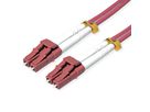 ROLINE Fibre Optic Jumper Cable, 50/125 µm, OM4, LC/LC, Armored, violet, 3 m