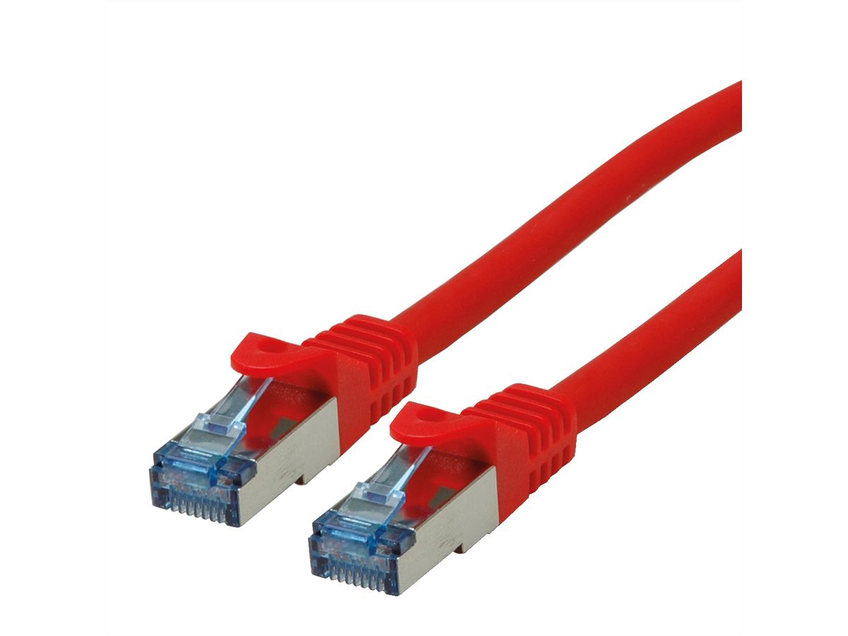 ROLINE S/FTP Patch Cord Cat.6A, Component Level, LSOH, red, 1.5 m