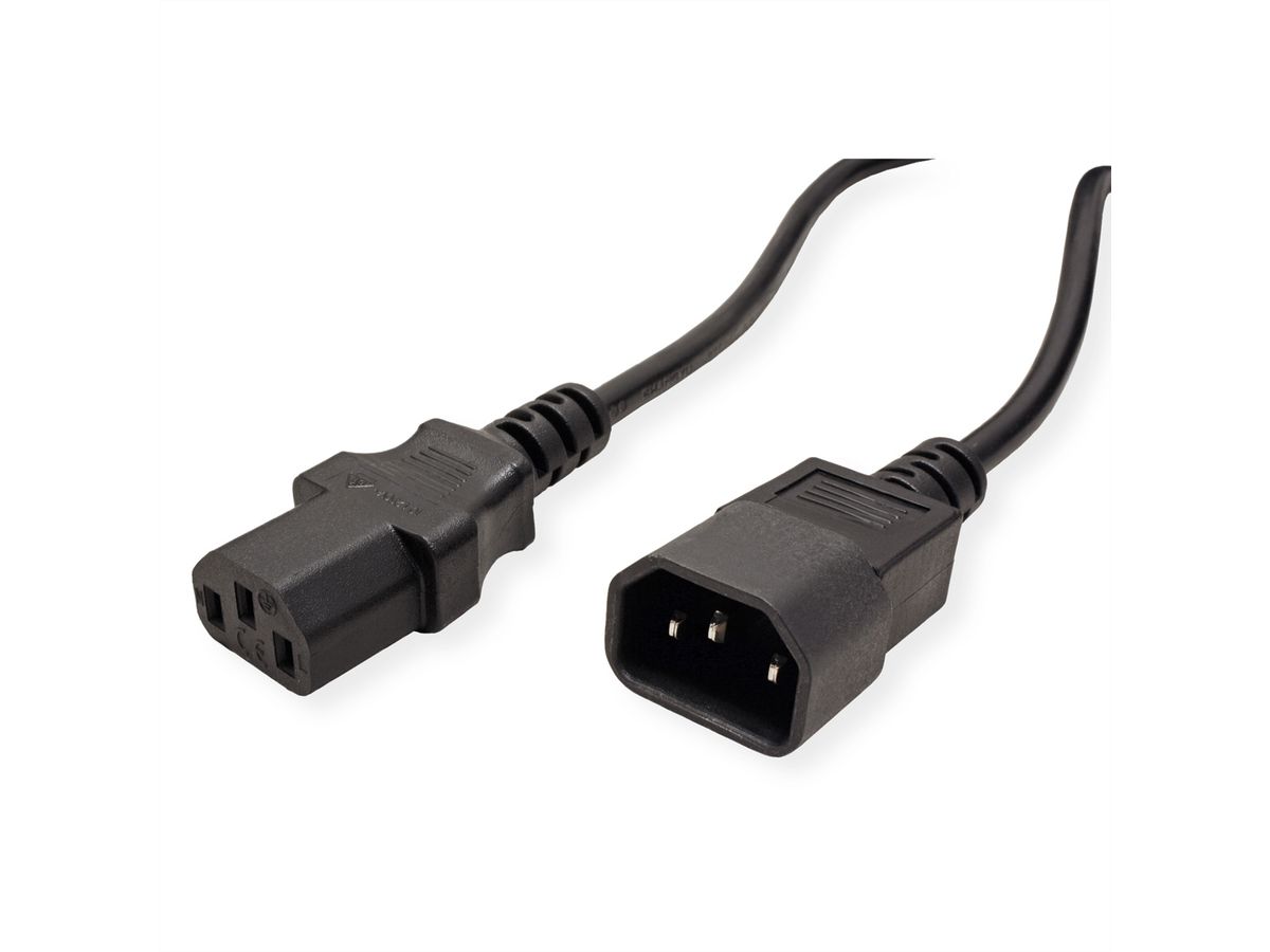 Monitor Power Cable, IEC 320 C14 - C13, black, 1.8 m