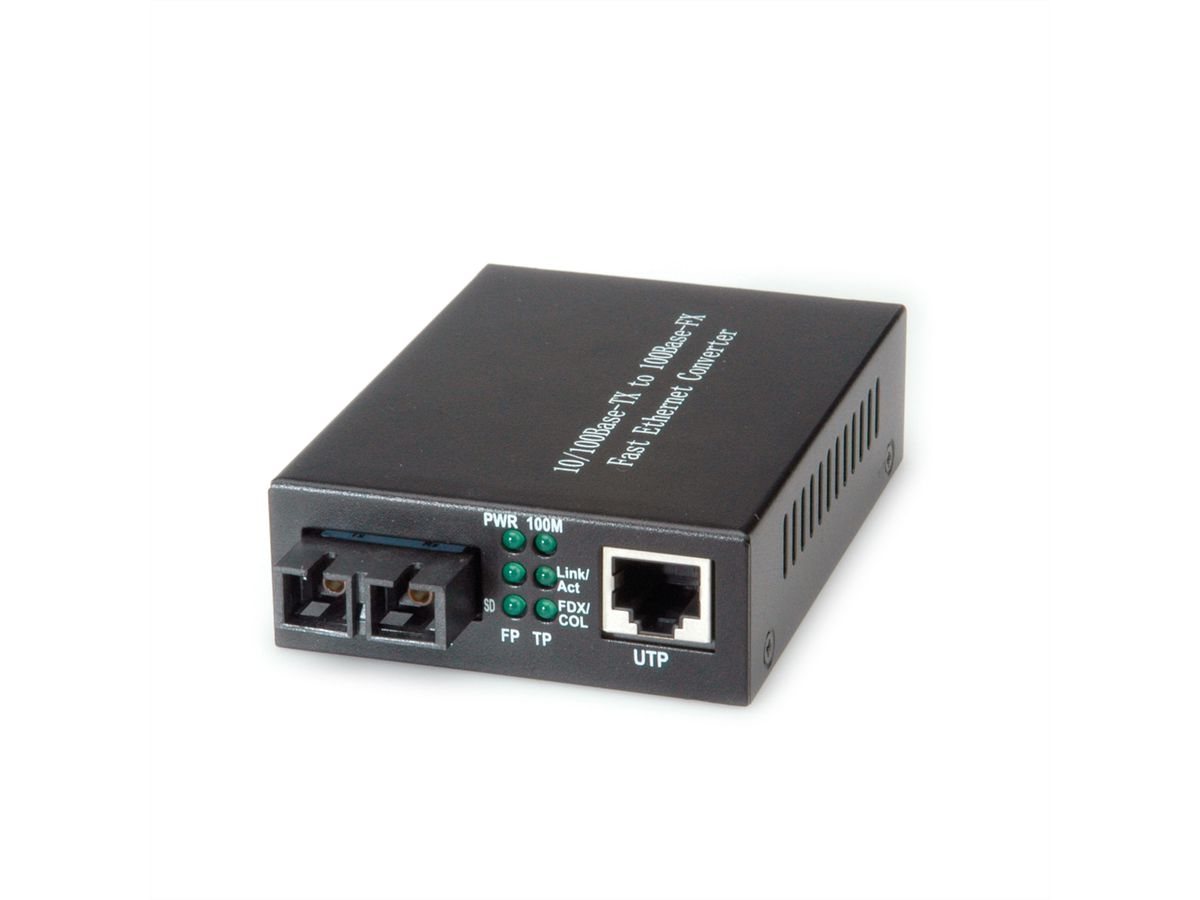 VALUE Fast Ethernet Converter, RJ-45 to SC