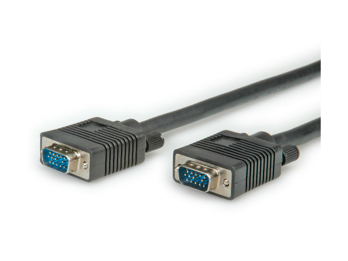 SVGA Cable, HD15 M - HD15 M, black, 6 m