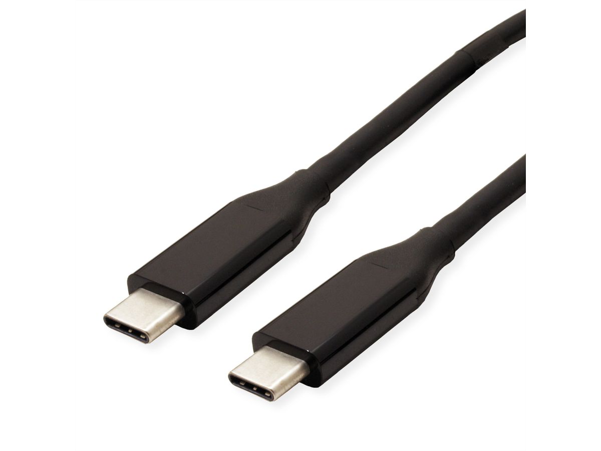VALUE USB4 Gen 3 Cable, PD (Power Delivery) 20V5A, with Emark, C-C, M/M, 40 Gbit/s, black, 0.8 m