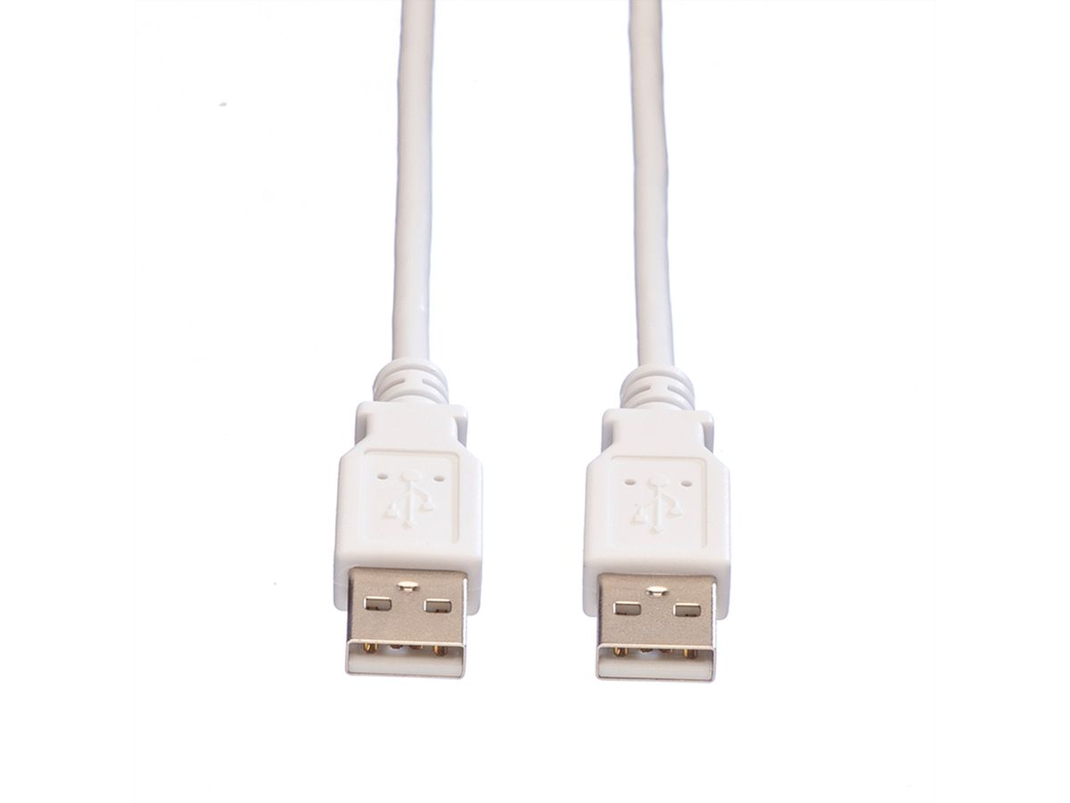 VALUE USB 2.0 Cable, A - A, M/M, white, 4.5 m