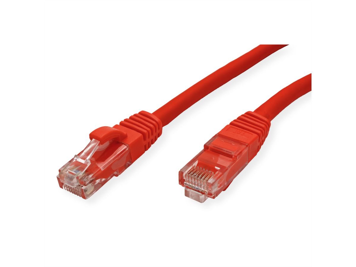 VALUE UTP Cable Cat.6 (Class E), halogen-free, red, 2 m