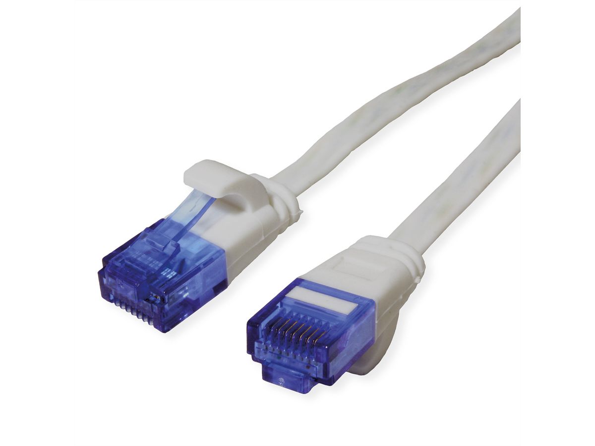 VALUE UTP Patch Cord, Cat.6A (Class EA), extra-flat, grey, 1 m