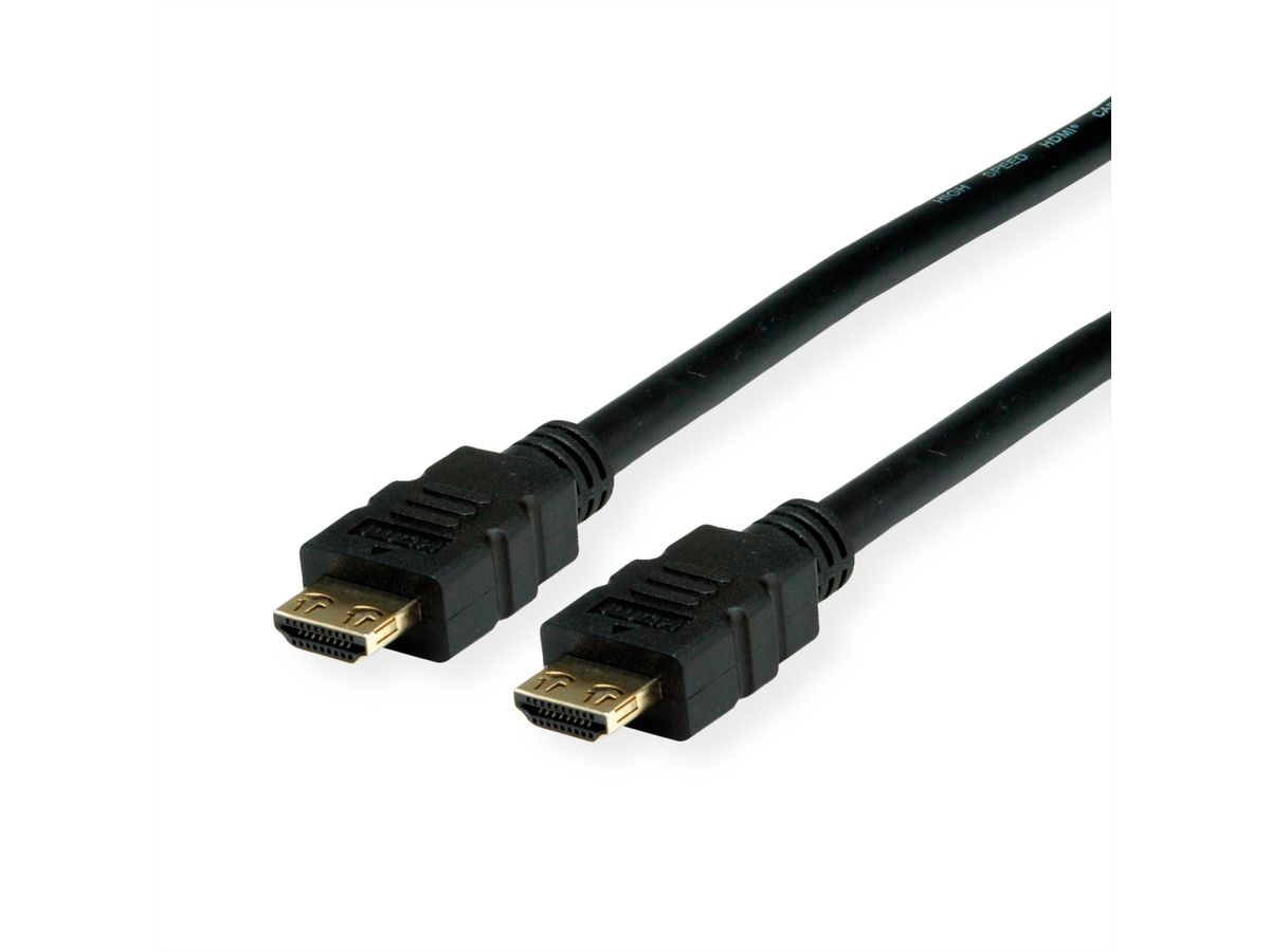 VALUE HDMI Ultra HD Cable + Ethernet, M/M, Resistant Plug, black, 1.5 m