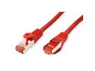 ROLINE S/FTP Patch Cord Cat.6 Component Level, LSOH, red, 1.5 m