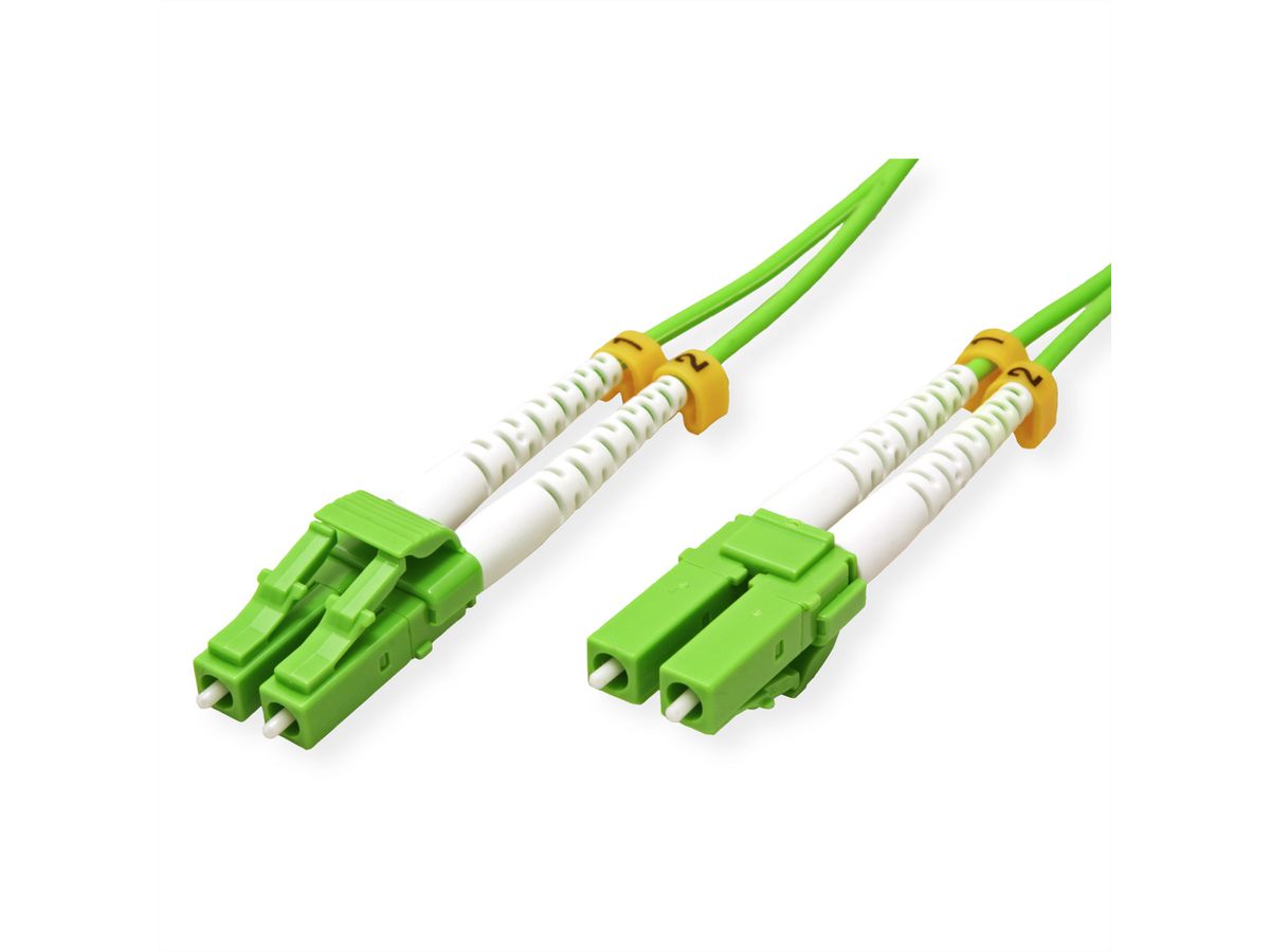 ROLINE Fibre Optic Jumper Cable, 50/125 µm, LC/LC, OM5, green, 7 m
