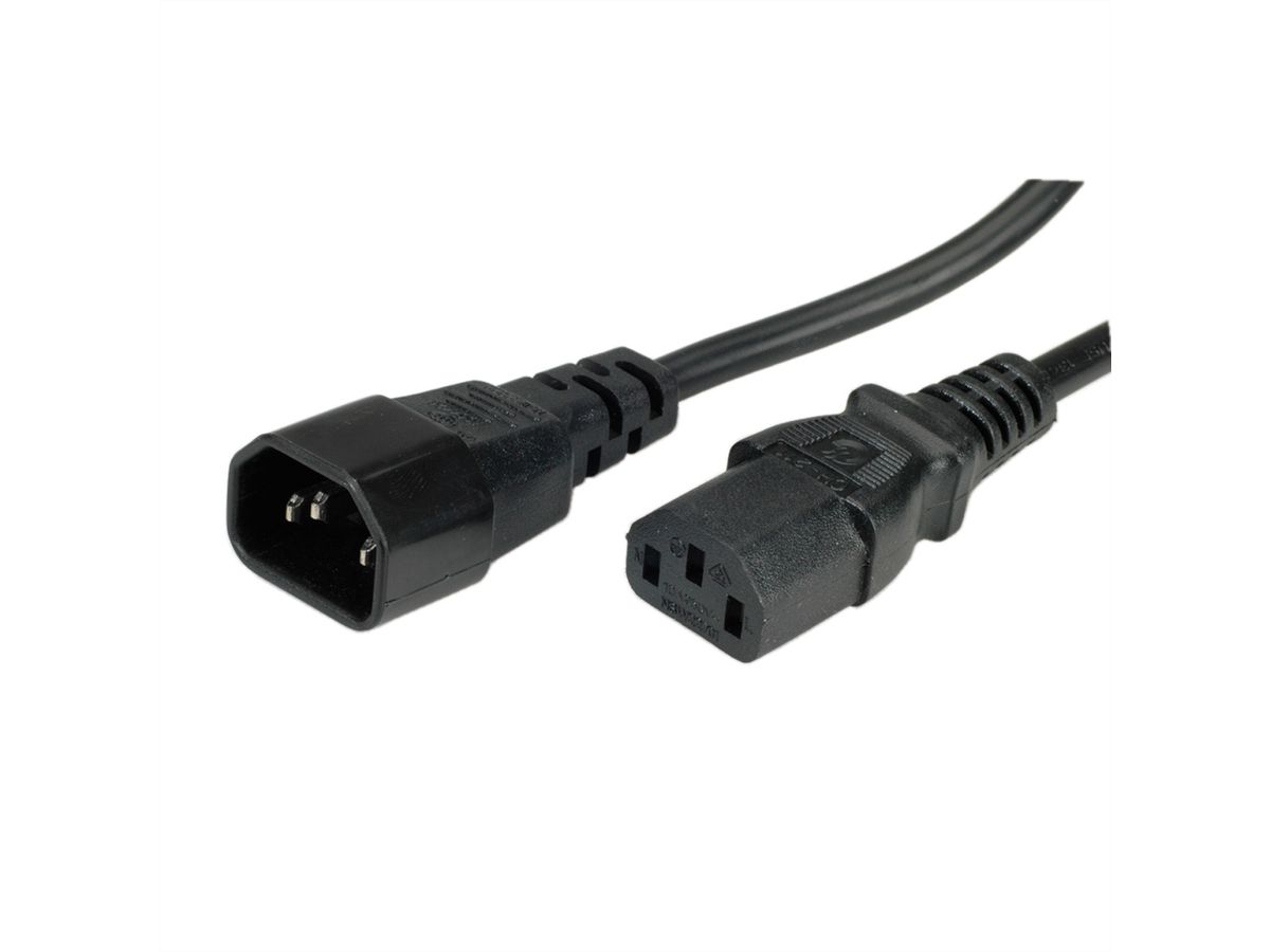 ROLINE Monitor Power Cable, IEC 320 C14 - C13, black, 3 m