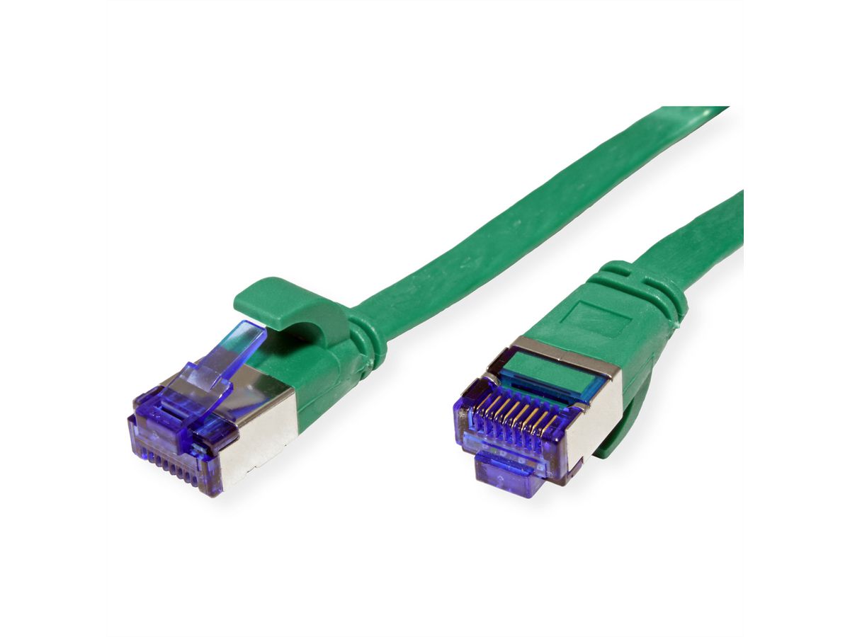VALUE FTP Patch Cord, Cat.6A (Class EA), extra-flat, green, 3 m