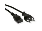 VALUE Power Cable, Straight IEC, CH, black, 0.8 m