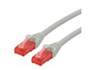 ROLINE UTP Cable Cat.6 Component Level, LSOH, grey, 0.5 m