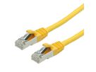VALUE S/FTP Patch Cord Cat.6 (Class E), halogen-free, yellow, 3 m