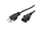 VALUE Power Cable, Straight IEC, CH, black, 0.8 m