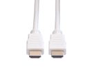 VALUE HDMI High Speed Cable + Ethernet, M/M, white, 1 m