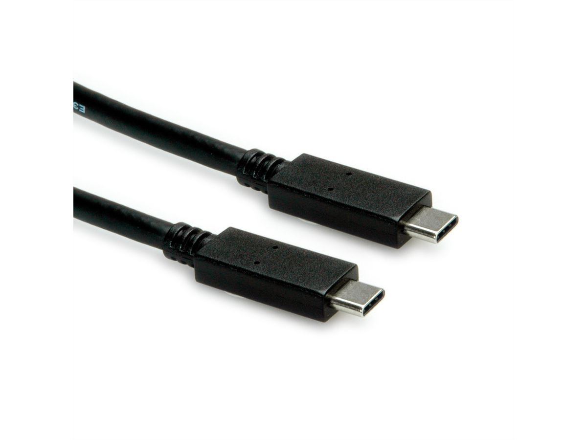 STANDARD USB 3.2 Gen 2 Cable, PD (Power Delivery) 20V5A, with Emark, C-C, M/M, black, 1 m