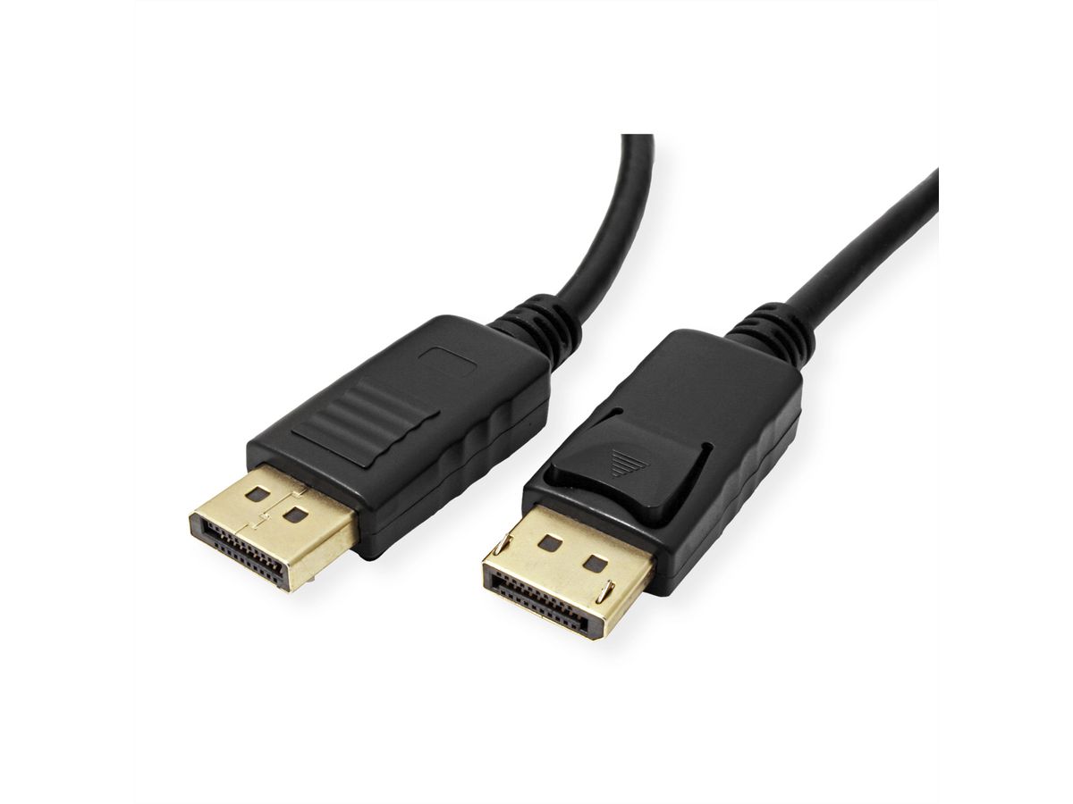 STANDARD DisplayPort Cable, DP-DP, M/M, black, 1 m